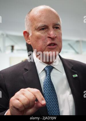 Jerry Brown, Gouverneur von Kalifornien bei der Klimarahmenkonvention der Vereinten Nationen - UNFCCC - COP23 Stockfoto