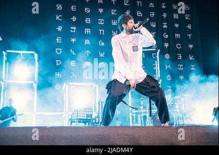 Warrington, Großbritannien. 29. Mai 2022. Sergio Pizzorno, Chris Karloff, Chris Edwards und Ian Matthews treten beim NBHD Festival 2022 auf. . 2022-05-29. Kredit: Gary Mather/Alamy Live Nachrichten Stockfoto