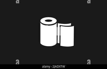 Logo mit rollendem Gewebekektor Stock Vektor