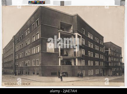 17., Pretschgogasse 5 / Liebknechtgasse 10-12 - Wiedenhoferhof. Martin Gerlach jun. (1879-1944), Fotograf Stockfoto