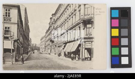 3., Barichgasse - Blick von der Landstraßer Hauptstraße in Richtung Hungargasse, Postkarte. Sperlings Postkartenverlag (M. M. S.), Produzent Stockfoto