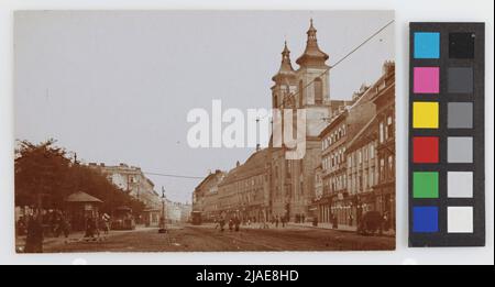 3., Landstraßer Hauptstraße - mit Rochuskirche und Rochusmarkt - Blick Richtung Südosten, Postkarte. Verlag Reinhold GGftmann & Sohn, Produzent Stockfoto