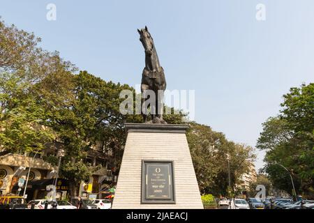 Mumbai, Indien - 14. Februar 2020: Kala Ghoda Statue in colaba mumbai Stockfoto