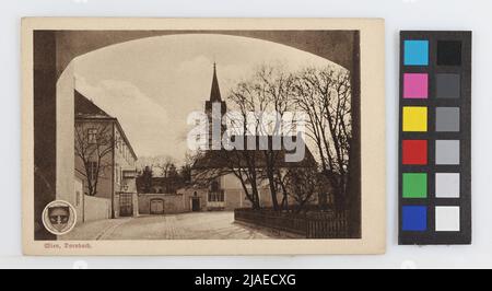 17., Dornbach - Rupertusplatz 5 - Kirche Dornbach, Postkarte. Deutscher Schulverband, Produzent, Franz Pettauer (* 1867), Fotograf Stockfoto