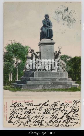 Beethoven-Denkmal. Wien. Stengel & Co., Dresden, Produzent Stockfoto