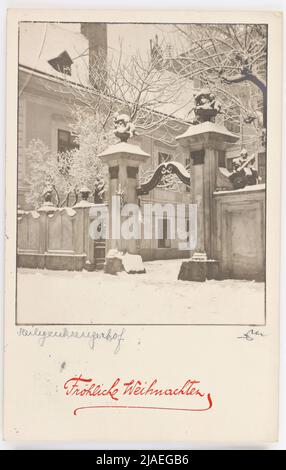 Heiligenkreuzerhof. Frohe Weihnachten. Unbekannt Stockfoto