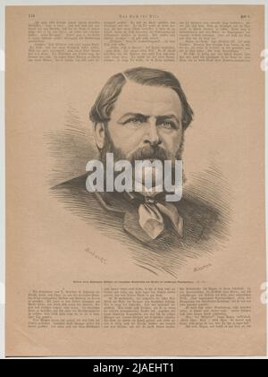 William Henry Waddington, Präsident des französischen Ministerrats und Minister für auswärtige Angelegenheiten. '. Chapon & Bocourt: William Henry Waddington, Französischer Premierminister. Unbekannt Stockfoto