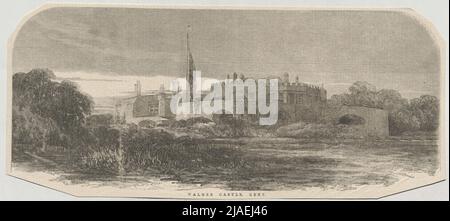 Walmer Castle, Kent. '. Walmer Castle, Wohnort und Tod von Arthur Wellesley, 1. Duke of Wellington (aus „Illustrated London News“). Unbekannt Stockfoto