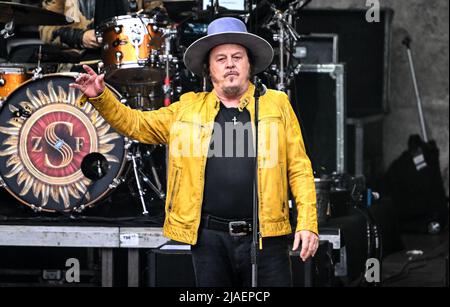 Berlin, Deutschland. 29.. Mai 2022. Der italienische Musiker Zucchero tritt an der Waldbühne auf. Kredit: Britta Pedersen/dpa/Alamy Live Nachrichten Stockfoto