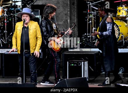 Berlin, Deutschland. 29.. Mai 2022. Der italienische Musiker Zucchero tritt an der Waldbühne auf. Kredit: Britta Pedersen/dpa/Alamy Live Nachrichten Stockfoto