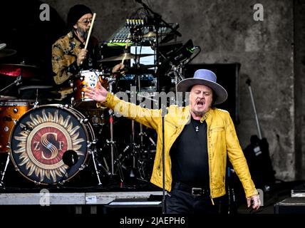 Berlin, Deutschland. 29.. Mai 2022. Der italienische Musiker Zucchero tritt an der Waldbühne auf. Kredit: Britta Pedersen/dpa/Alamy Live Nachrichten Stockfoto