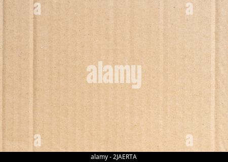 Braune Papierbox Textur und Hintergrund mit Copyspace Stockfoto