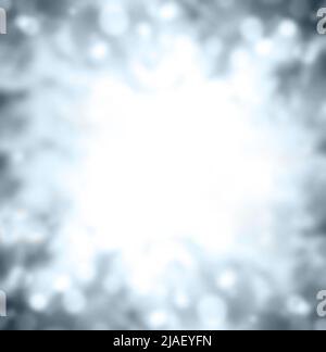 Unscharfer Hintergrund mit hellgrauer Farbe. Quadratischer Hintergrund mit abstraktem Bokeh-Licht. Platz für Text kopieren Stockfoto