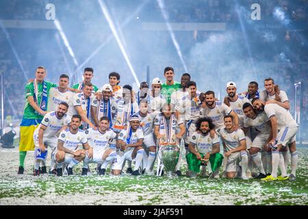 Madrid, Spanien. 29. Mai 2022, Madrid, Gemeinde Madrid, Spanien: Spieler von RAL Madrid während des Open Media Day Real Madrid in Ciudad deportiva Real Madrid am 24 Mal 2022 in Madrid Spanien. (Bild: © Eurasia - Alvaro Medanda/DAX via ZUMA Press Wire) Bild: ZUMA Press, Inc./Alamy Live News Stockfoto
