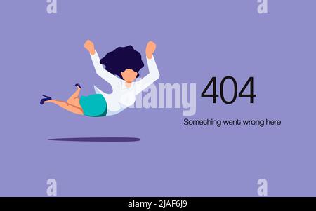 404 Fehler Webseite nicht gefunden. Stockfoto