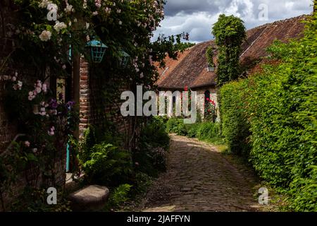 Dorf Gerberoy, Oise, Frankreich Stockfoto