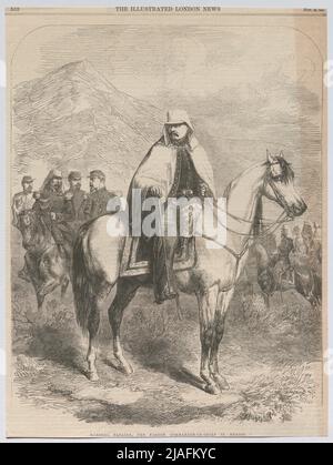 Marschall Bazaine, der französische Oberbefehlshaber in Mexiko. '. Marschall Bazaine, der französische Oberbefehlshaber in Mexiko (aus der Illustrated London News). Mason Jackson (1819-1903), Xylograph Stockfoto