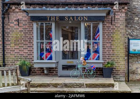 Die Marktstadt Much Wenlock, Shropshire, England, Großbritannien. Stockfoto