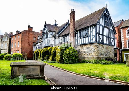 Die Marktstadt Much Wenlock, Shropshire, England, Großbritannien. Stockfoto