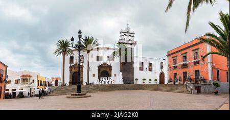Garachico, Teneriffa, Kanarische Inseln, Spanien: Überblick über die bunte und schöne Stadt Garachico. Stockfoto