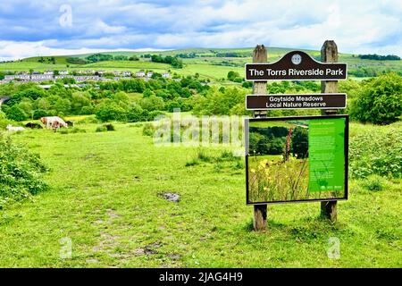 The Torrs Riverside Park, New Mills, Derbyshire Stockfoto