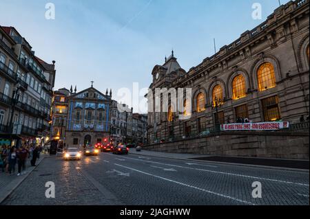 Porto, Portugal . 2021 05 Mai . Bahnhof Sao Bento in Porto, Portugal im Sommer 2022. Stockfoto