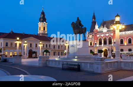 Unirii-Platz in Oradea, Rumänien Stockfoto