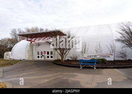 Huntsville, Alabama, USA - 29. Dezember 2021: Astrotrek im U.S. Space and Rocket Center in Huntsville, Alabama, USA. Stockfoto