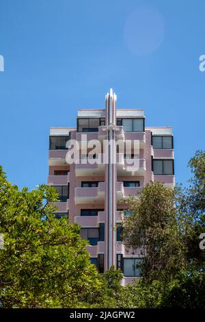 Holyrood, Art déco-Gebäude in Gardens, Kapstadt - Südafrika Stockfoto