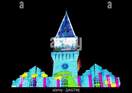 Lebhaft in der Nacht von sydney Stockfoto