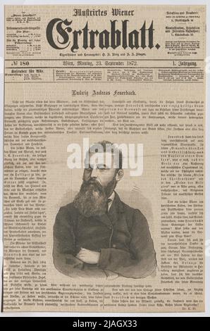 Ludwig Andreas Feuerbach ('Illustrated Wiener Extrablatt'). Unbekannt Stockfoto