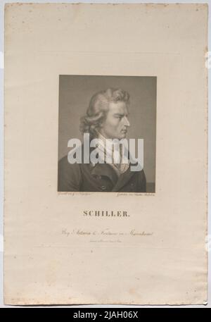 Schiller. '. Friedrich Schiller. Faustino Anderloni (1766-1847), Kupferstecher, nach: Gerhard von Kügelgen (1772-1820), Künstler Stockfoto