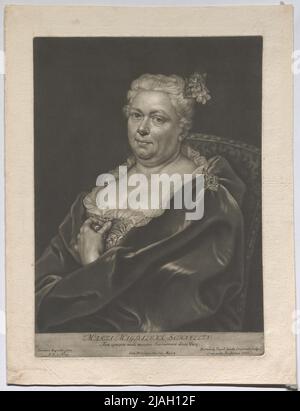 Maria Magdalena Schnellin. Bernhard Vogel (1683-1737), Kupferstecher, nach: Johann Kupetzky (1667-1740), Künstler, Bernhard Vogel (1683-1737), Verleger Stockfoto