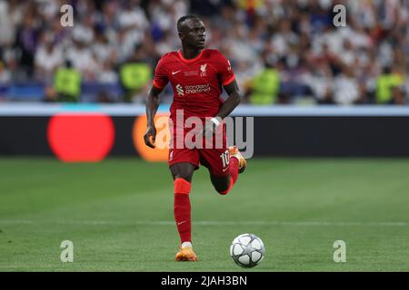 Paris, Frankreich, 28.. Mai 2022. Sadio Mane vom FC Liverpool während des UEFA Champions League-Spiels im Stade de France, Paris. Bildnachweis sollte lauten: Jonathan Moscrop / Sportimage Stockfoto