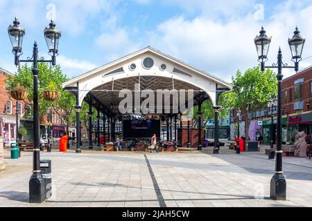 Warrington Old Fish Market, Old Market Place, Warrington, Vereinigtes Königreich Stockfoto