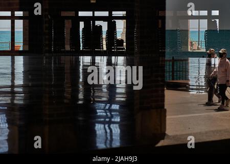 Chicago Alltag durch Reflektionen Stockfoto