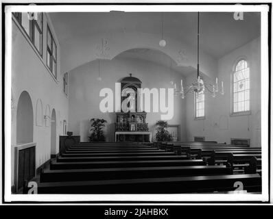 Kapelle im Greisenasyl (13., Wittegasse 3-5), Altaransicht Stockfoto