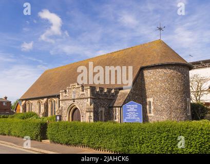 Blick auf die katholische Pfarrkirche unserer Lieben Frau und des heiligen Petrus in Aldeburgh, Suffolk. VEREINIGTES KÖNIGREICH Stockfoto