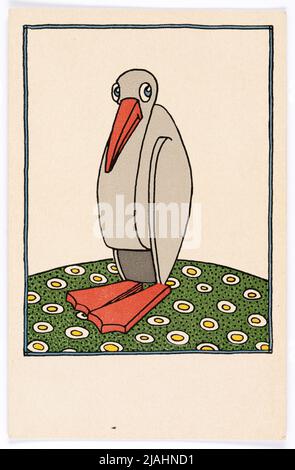 Postkarte der Wiener Werkstätte. Unbekannt, Künstler, Wiener Werkstätte, Verlag Stockfoto