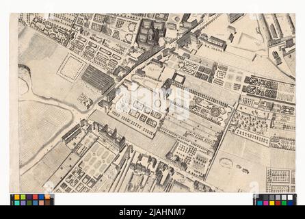 Szenografie/ oder geometrisch perspect Illustration/ Kayl: Königl: Haupt: U: Residenz Stadt/ Wienn/ in Österreich/ auf höchstem Kommando und gezogen/ von 1769 Mai Monots, bis zum letzten Oktober 1774/ ... '. Stadt Wien und ihre Vororte (24 Originalteile in 48 Blättern). Joseph Daniel von Huber (1730-1788) Stockfoto