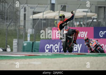 Varese, Italien. 28.. Mai 2022. 32 Lorenzo Savadori MotoGP Warm Up am Sonntag, MotoGP von Italien - auf dem Mugello Circuit am 29. Mai 2022 in Scarperia, Italien. (Bild: © Fabio Averna/Pacific Press via ZUMA Press Wire) Stockfoto