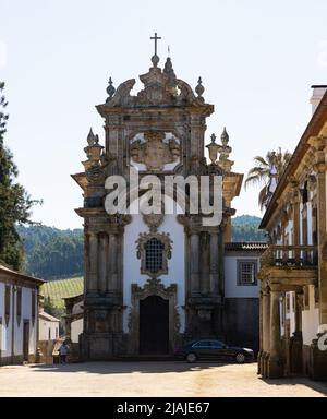 Wahrzeichen Portugals - Solar de Mateus, Vila Real. Portugal Stockfoto