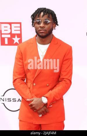 2021 „BET AWARDS“ im Microsoft Theater in Los Angeles, Kalifornien - Red Carpet Arrivals mit: Mooski wo: Los Angeles, California, USA Wann: 27 Jun 2021 Credit: Nicky Nelson/WENN.com Stockfoto