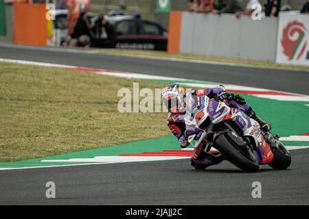 Varese, Italien. 28.. Mai 2022. -5 Johann Zarco Pramac Racing MotoGP Aufwärmen am Sonntag, MotoGP von Italien - auf dem Mugello Circuit am 29. Mai 2022 in Scarperia, Italien. (Foto von Fabio Averna/Pacific Press/Sipa USA) Quelle: SIPA USA/Alamy Live News Stockfoto