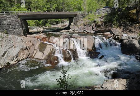 Landschaft mit den Senken - Great Smoky Mountains NP, Tennessee Stockfoto