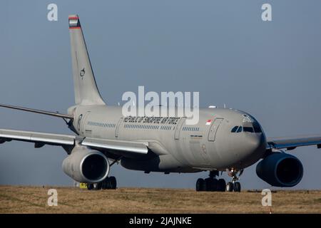 Republic of Singapore Air Force A330 MRTT-Tankerflugzeug, Dresden, Deutschland. Stockfoto