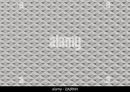 Minimalistische moderne Architektur mit geometrischem Muster, isometrischem scane, quadratischer Mosaik weißer Farbe, 3D Rendering Illustration Stockfoto