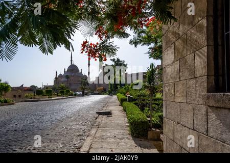 Architektonisches Detail der großen Moschee von Muhammad Ali Pascha (Alabastermoschee) in Kairo, Ägypten Stockfoto