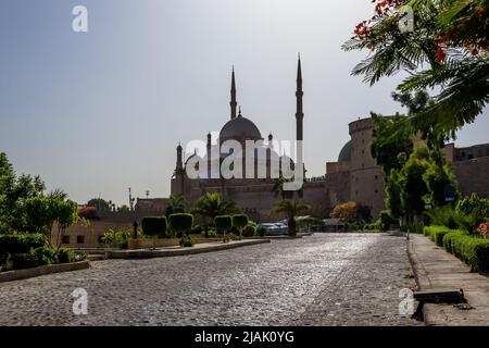 Architektonisches Detail der großen Moschee von Muhammad Ali Pascha (Alabastermoschee) in Kairo, Ägypten Stockfoto