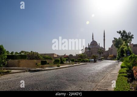 Architektonisches Detail der großen Moschee von Muhammad Ali Pascha (Alabastermoschee) in Kairo, Ägypten Stockfoto